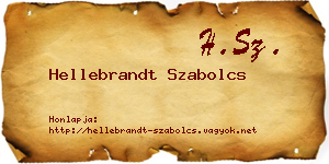 Hellebrandt Szabolcs névjegykártya