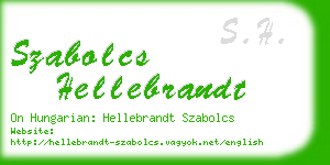 szabolcs hellebrandt business card